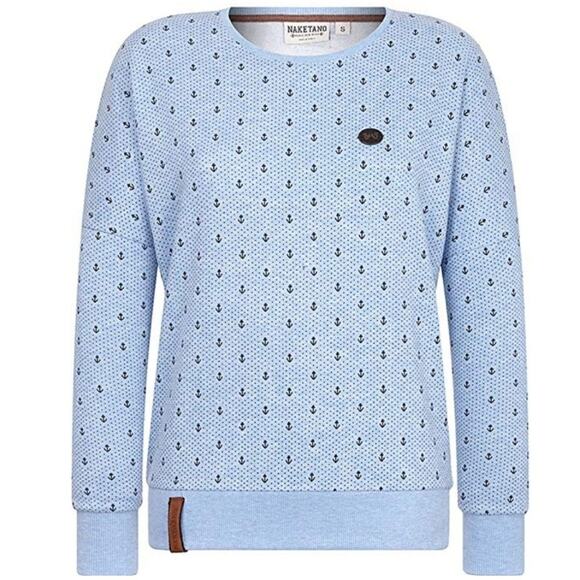 NWT NAKETANO Anchor Print Drop Shoulder Sweatshirt - Picture 8 of 8